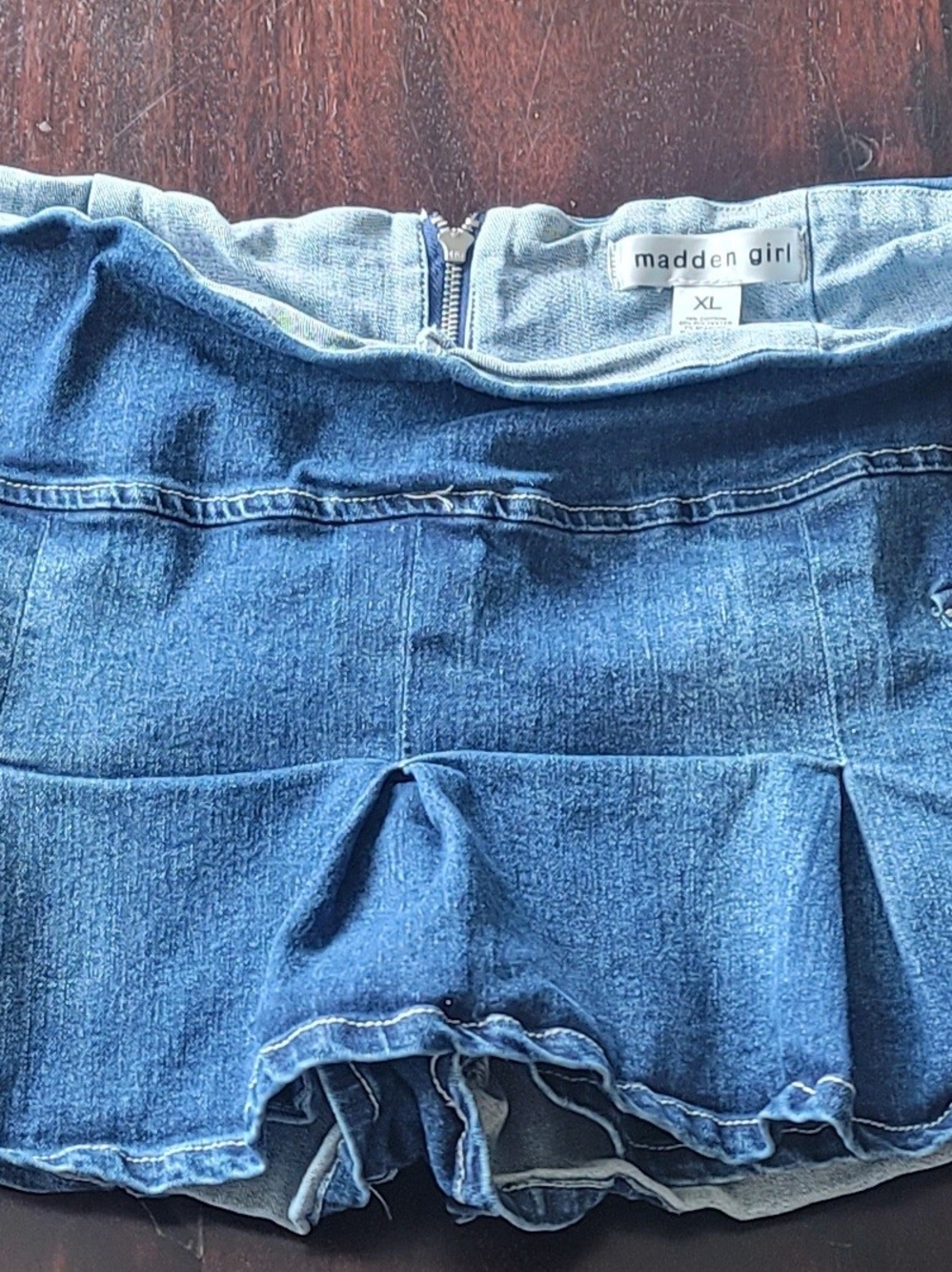 madden girl Denim Mini Skirt & Skort - Blue